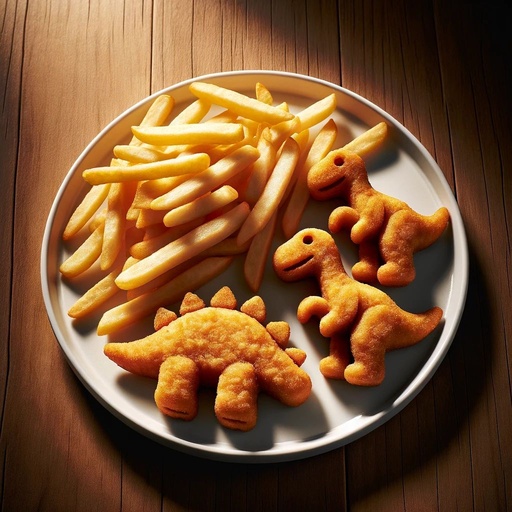 Dino Nuggets with Fries